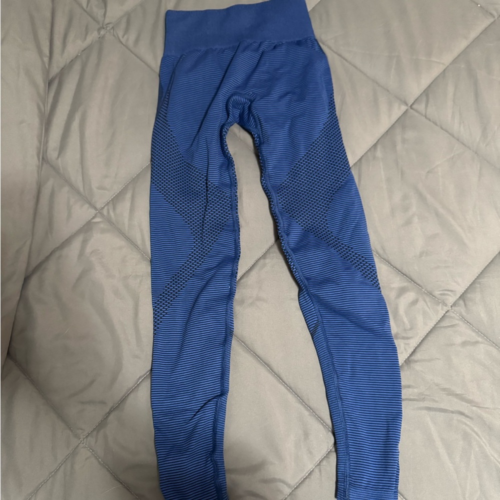 Blue GymShark Scrunch Leggings- XS